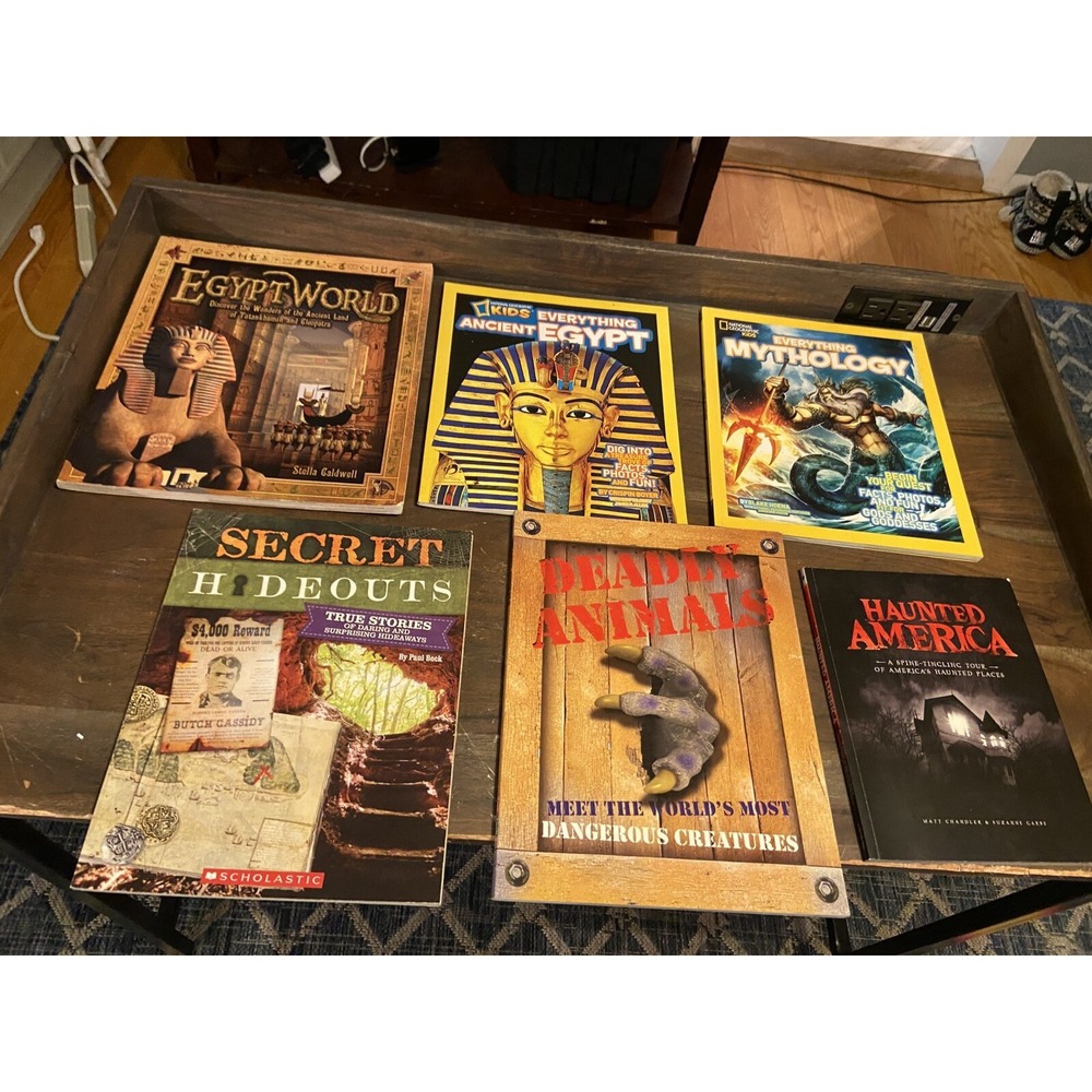 Lot of 6, Egypt World, NG Kids, Mythology, Secret Hideouts, Haunted America